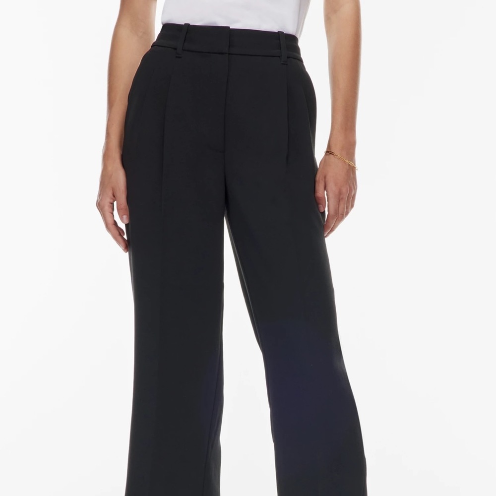 Aritzia Black Effortless Pants Wide-Leg Trousers